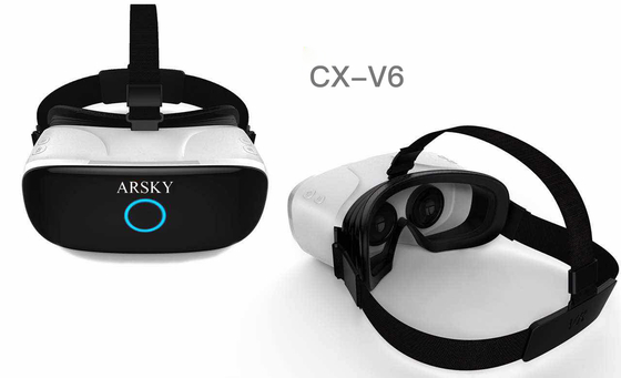 باتری واقعیت مجازی پلیمری ARSKY CX-V6 هدست سه بعدی عینک بلوتوث WiFi صفحه نمایش 2K