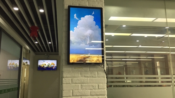 صفحه نمایش تبلیغاتی مفید 21.5 اینچ رستوران دیوار منوی لوح های LVDS EDP LCD سیگنال دیجیتال صفحه نمایش لمسی LCD