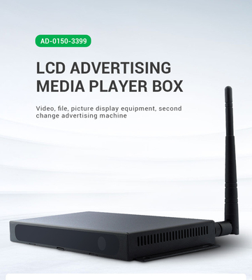 LCD تبلیغات HD Media Player Box Metal Material Android 7.1 Operation System