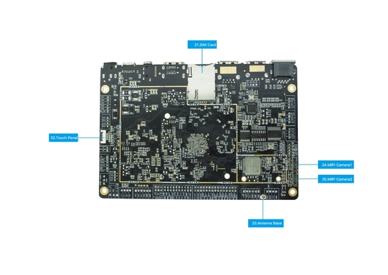 Android RK3288 ARM Embedded System Board از 4G Dual Displpay پشتیبانی می کند